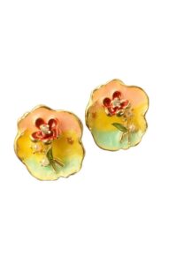 گوشواره میناکاری گل رنگین